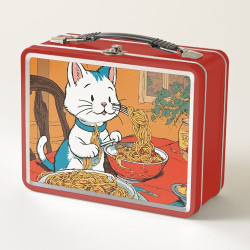 Cute Cat Spaghetti Lunchbox