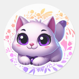Cute cat sticker
