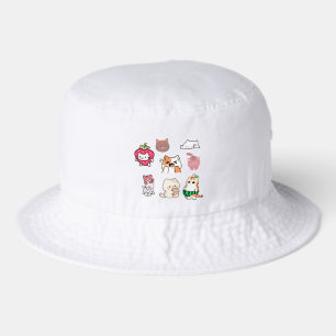 Cute Cat Stickers – Kitty Sticker Collection Bucket Hat