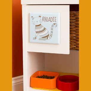 Cute Cat Striped Kitty Magnet