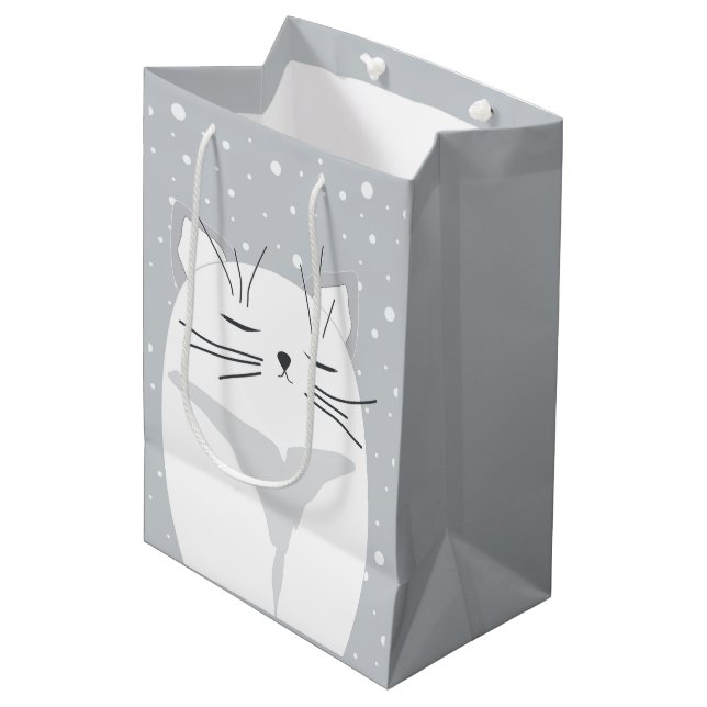 Cute cat, symbol of 2023.  medium gift bag (Front Angled)