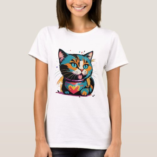 cute cat T_Shirt