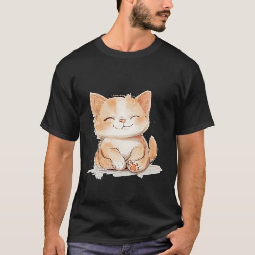 cute cat T_shirt