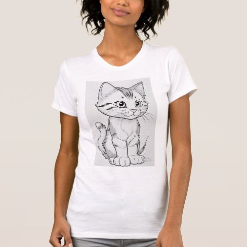 cute cat T_Shirt