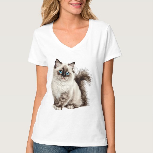 Cute Cat Tee Cat Mom Cat Dad (Front)