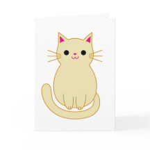Cute Cat Thank you card
