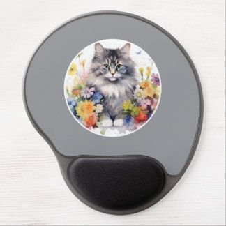 Cute Cat Theme, Your Pet Photo Gel Mouse Pad