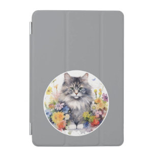 Cute Cat Theme, Your Pet Photo iPad Mini Cover