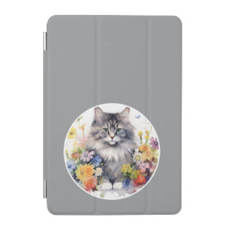 Cute Cat Theme, Your Pet Photo iPad Mini Cover