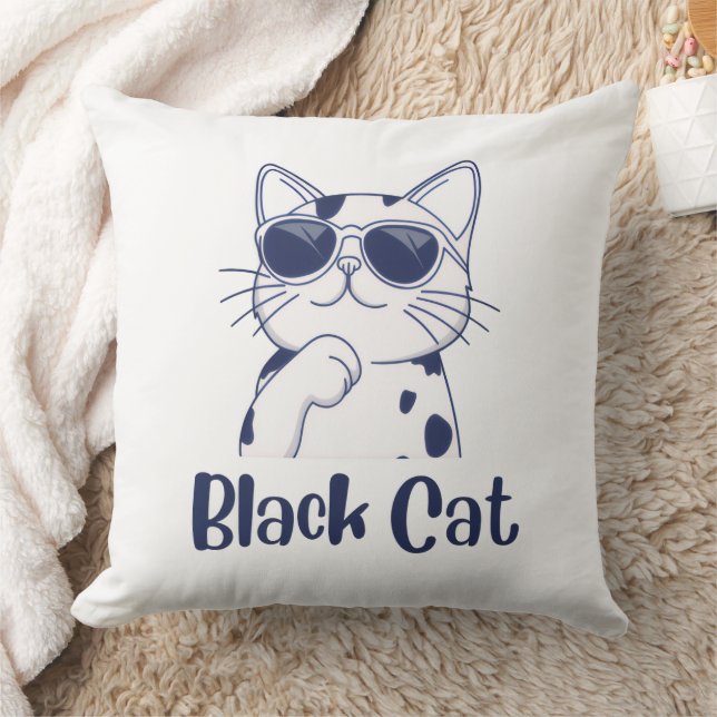 CUTE CAT THROW PILLOW (Blanket)