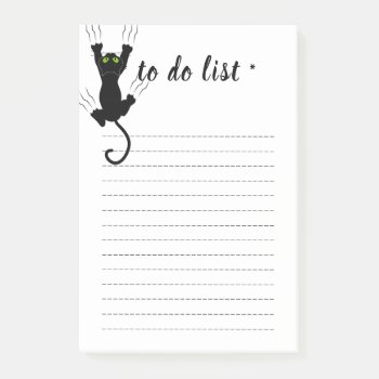 Cute Cat To Do List Post-it® Notes by aquachild at Zazzle
