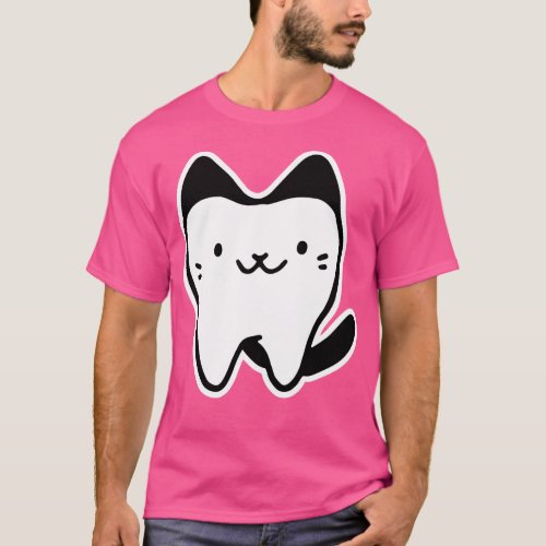 Cute cat tooth T_Shirt