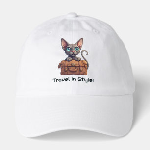 Cute Cat Traveler – Gift for Cat Lovers Hat
