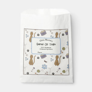 Cute Cat Treats Favor Bag