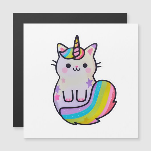 Cute cat unicorn rainbow (Front/Back)