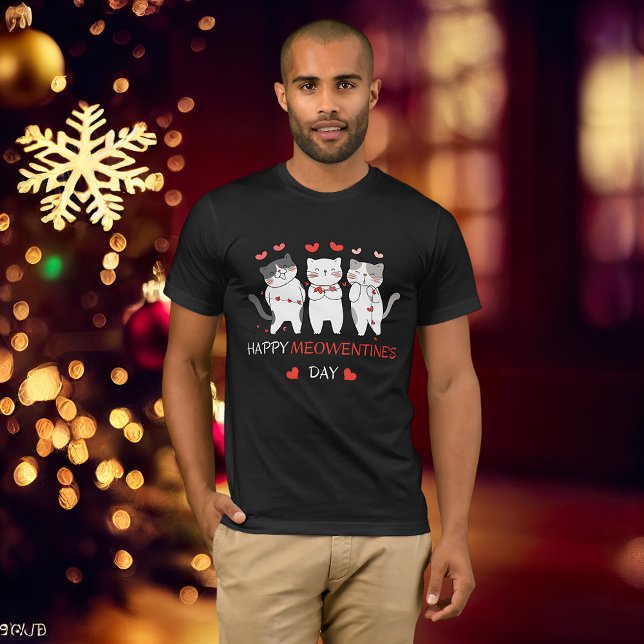 Cute Cat Valentine's Day Kitty Quote Design T-Shirt (Creator Uploaded)