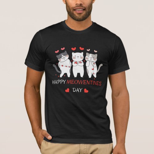 Cute Cat Valentines Day Kitty Quote Design T_Shirt