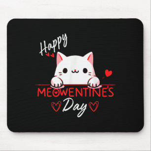 Cute Cat Valentines Day Love For Girls Kitty Quote Mouse Pad