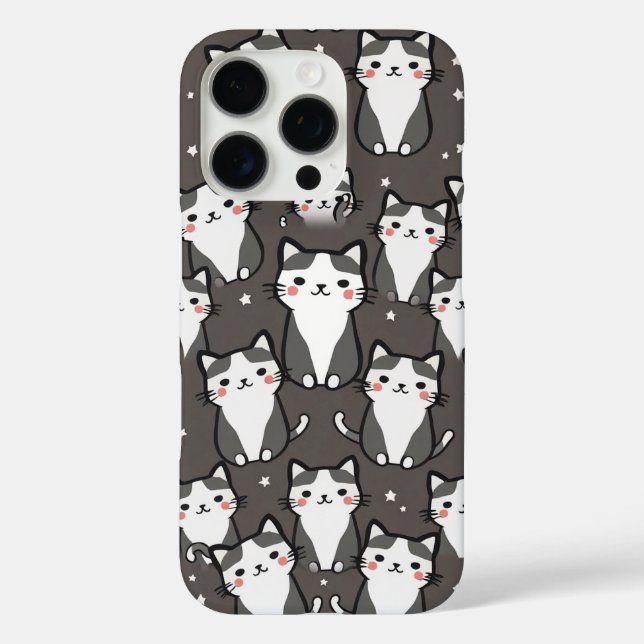 Cute Cat Vibes Case-Mate iPhone Case (Back)