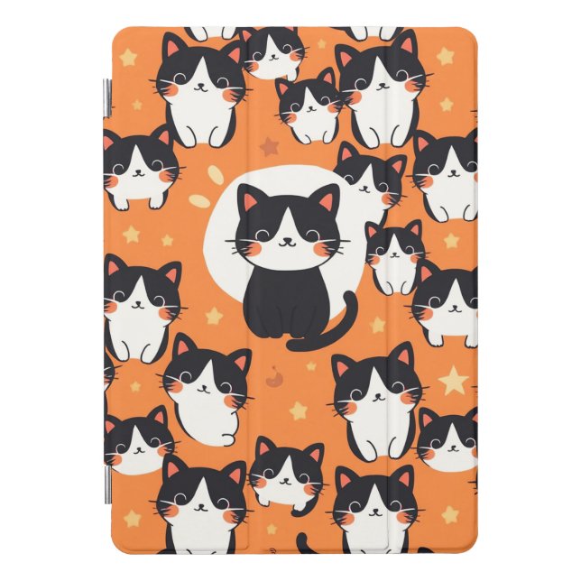 Cute Cat Vibes iPad Pro Cover (Front)