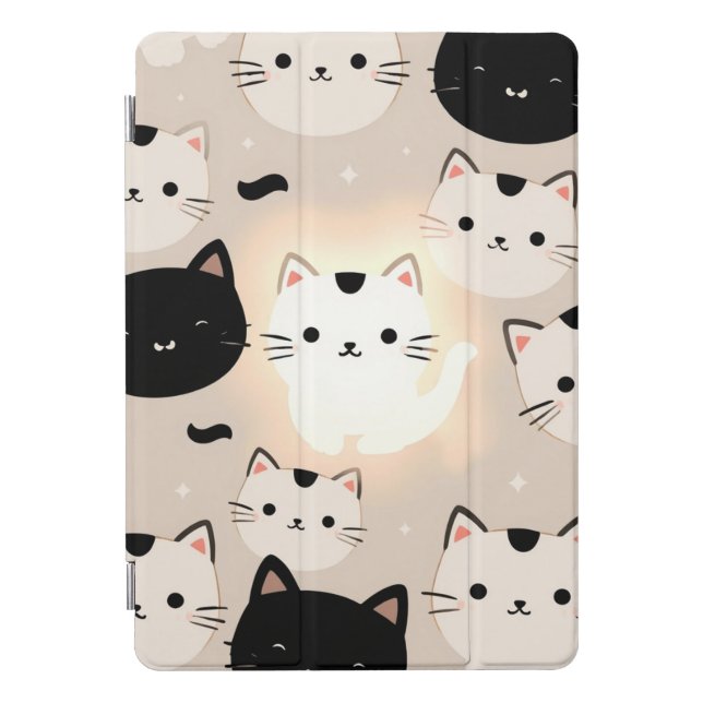 Cute Cat Vibes iPad Pro Cover (Front)
