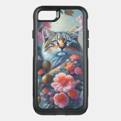 Cute Cat Watercolor Painting OtterBox Commuter iPhone SE87 Case