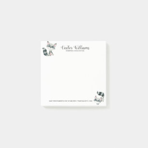 Cute Cat Watercolors Illustration Post-it Notes