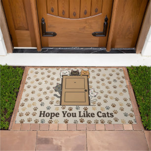 Cute Cat Welcome Doormat
