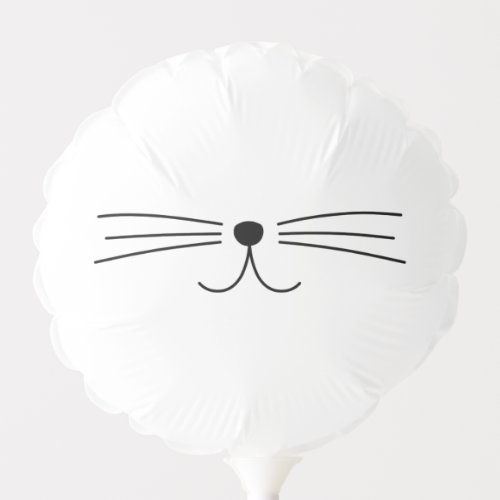 Cute Cat Whiskers Balloon