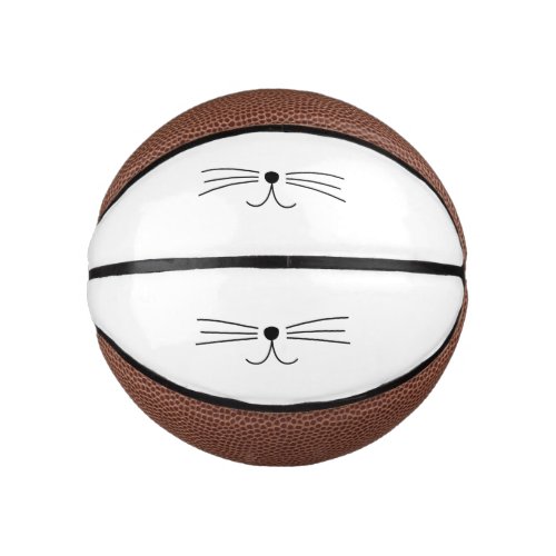 Cute Cat Whiskers Mini Basketball
