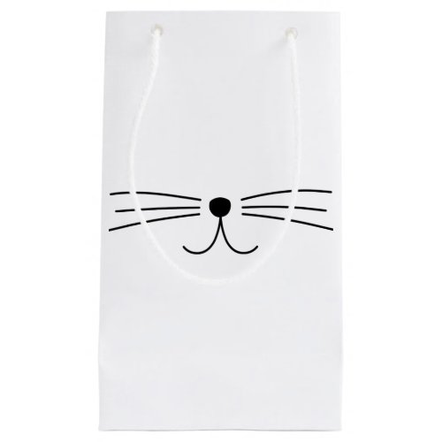 Cute Cat Whiskers Small Gift Bag