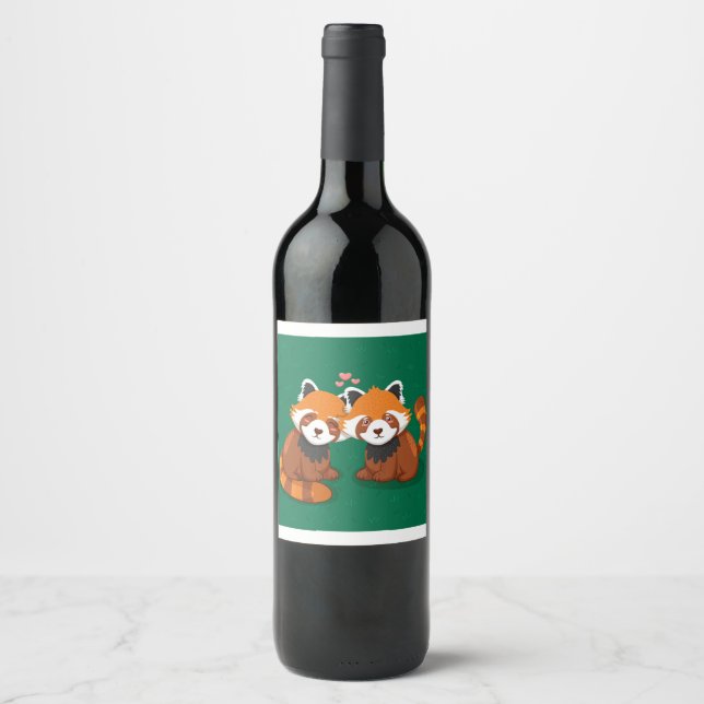 Cute Cat Wine Label (Front)