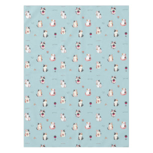 Cute Cat & Wine Tablecloth