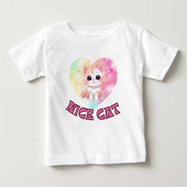 Cute cat with baby  T-Shirt (Front)