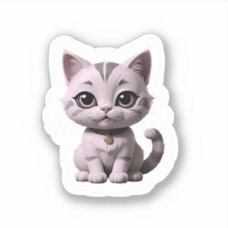 cute cat with beautiful eyes sticker