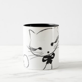 Cute Cat With Bow Mug