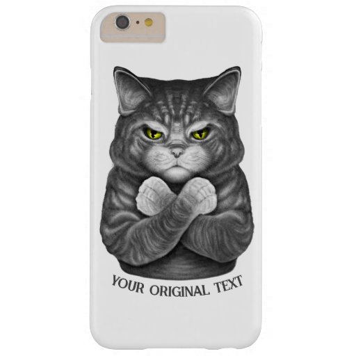Cute cat with crossed paws  barely there iPhone 6 plus case