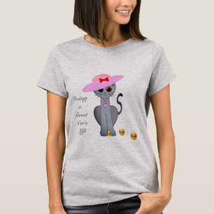 Cute Cat with Pink Hat T-Shirt