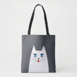 Cute Cat With Tongue Sticking Out Tote Bag at Zazzle