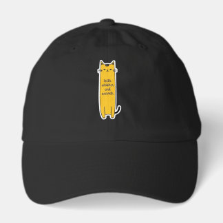 Cute Cat With Whisker Warmth Minimalist Design Hat