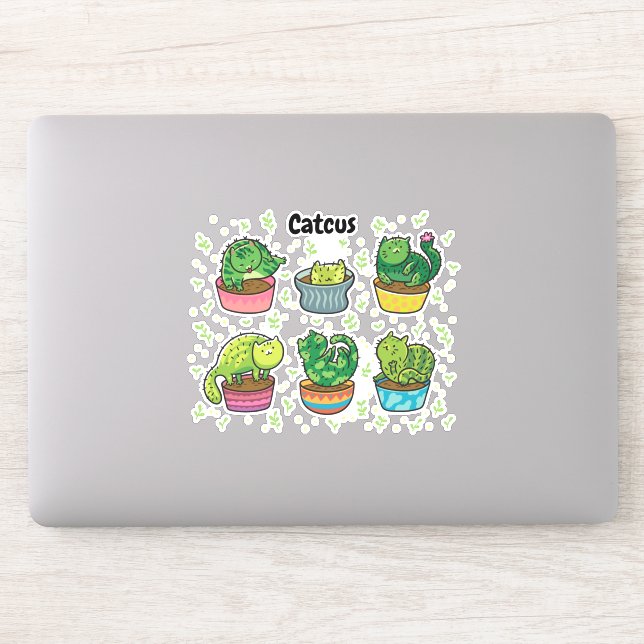 Cute Catcus Sticker (Computer)