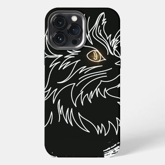 Cute Cate Lover Design iPhone Case (Back)