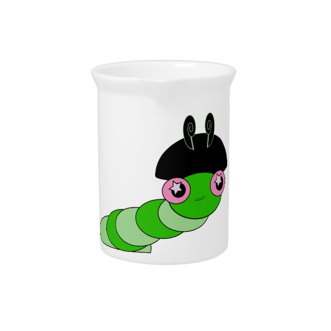 Cute Caterpillar Beverage Pitcher (Front)