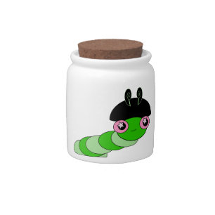 Cute Caterpillar Candy Jar