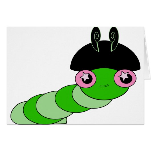 Cute Caterpillar Cards (Front Horizontal)