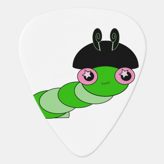 Cute Caterpillar Guitar Pick (Front)