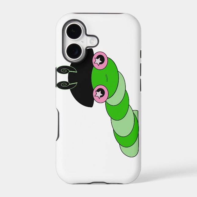 Cute Caterpillar Iphone Case (Back)