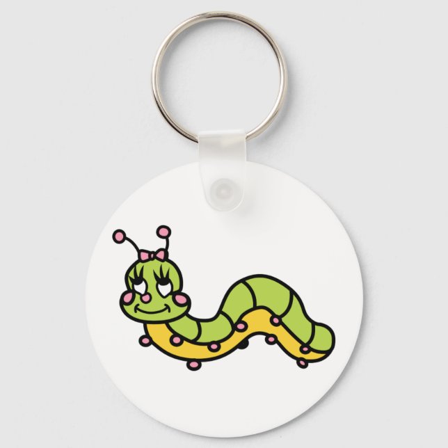 CUTE CATERPILLAR KEYCHAIN (Front)