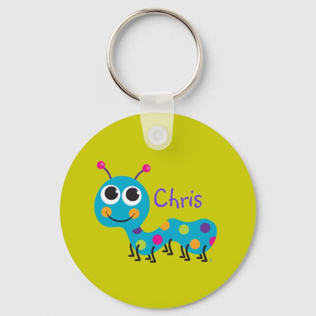 Cute Caterpillar Keychain (Front)