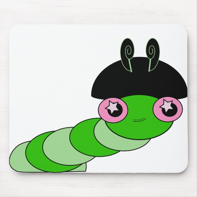 Cute Caterpillar Mouse Pad (Front)